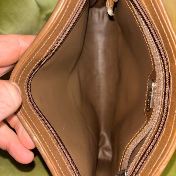 FENDI Shoulder Bag Intre Braided Leather Brown Authentic - Picture 8 of 11